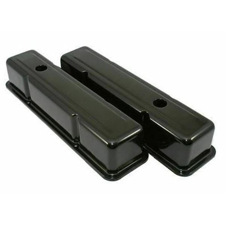 Absurdo Steel Tall Baffled Valve Covers for 1958-1986 SBC 283-350, Black AB2192325